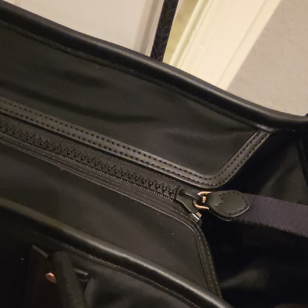 kate spade black quilted nylon tote with logo - Picture 11 of 15